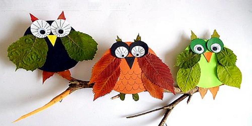 Autumn-themed crafts .